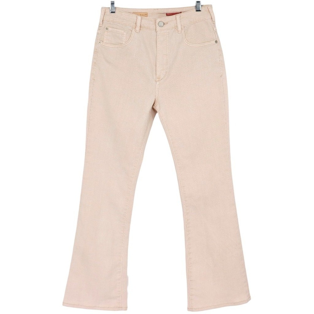 Pilcro Anthropologie The Icon Flare Jeans Pink High Rise Womens 28
